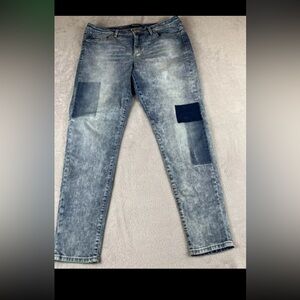 Bandolino Lisbesth womens light wash blue denim skinny jeans size 14